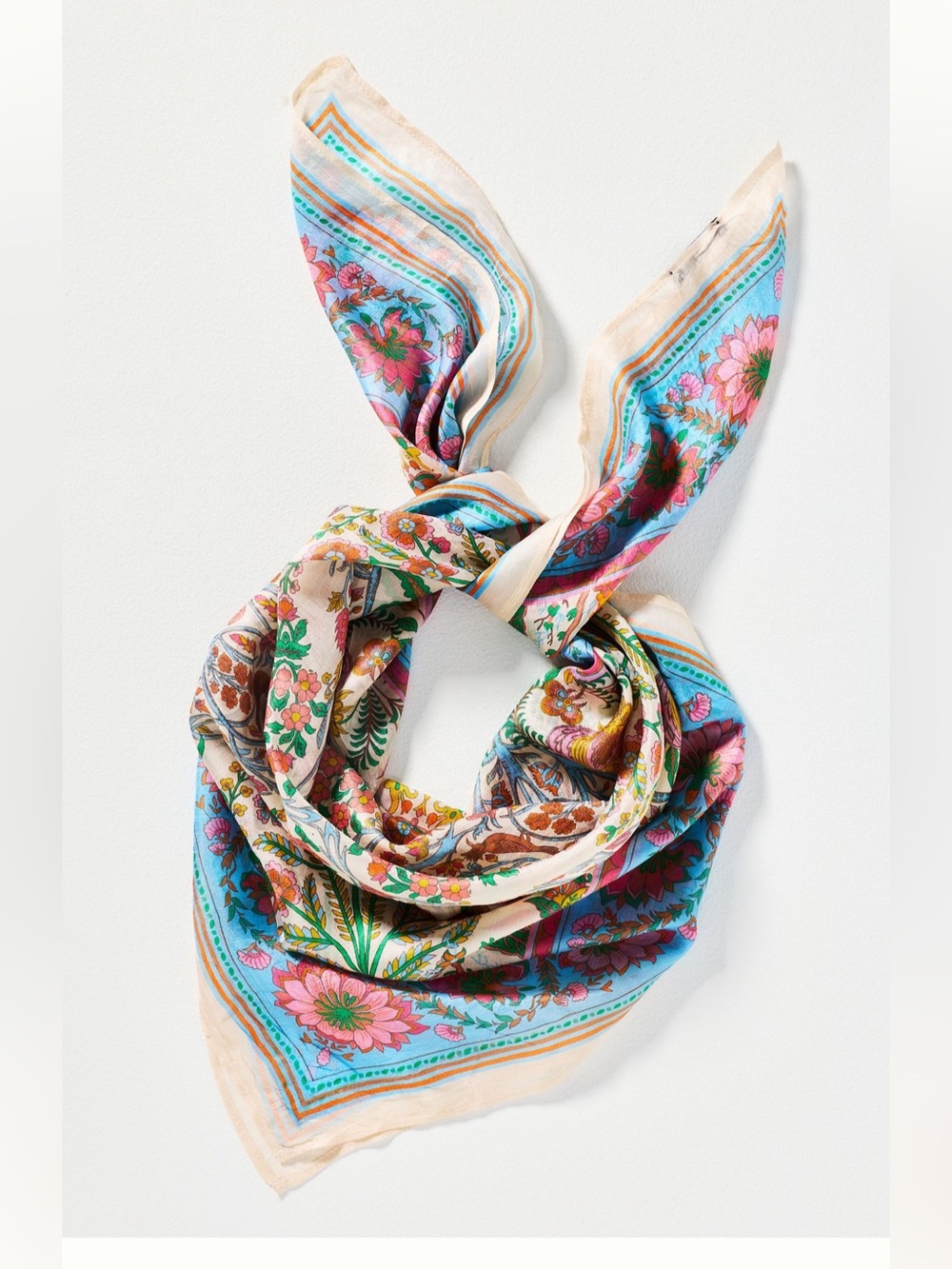 Vismaya 100% Silk Hair Scarf NWT